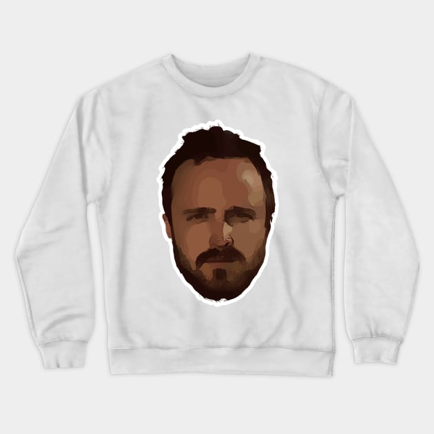 Jesse Pinkman Vector Art Crewneck Sweatshirt by Playful Creatives